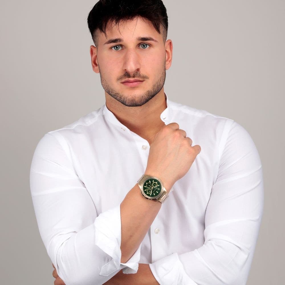 Orologio Trussardi T-Hawk Uomo Cronografo Verde (R2453153001) - 7