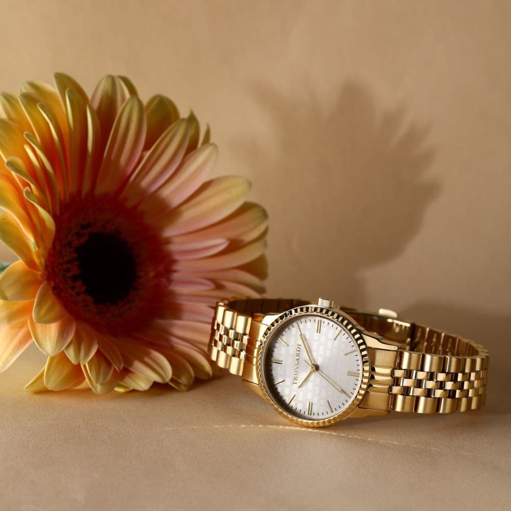 Orologio Trussardi T-Bent Donna Dorato Madreperla (R2453144509) - 5