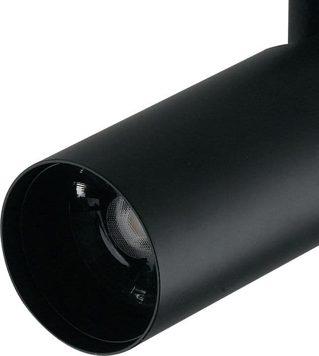 Faretto da soffitto orientabile a led in alluminio nero led cob integrato A+ luce naturale K 7 W - 4
