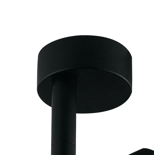 Faretto da soffitto orientabile a led in alluminio nero led cob integrato A+ luce naturale K 7 W - 5