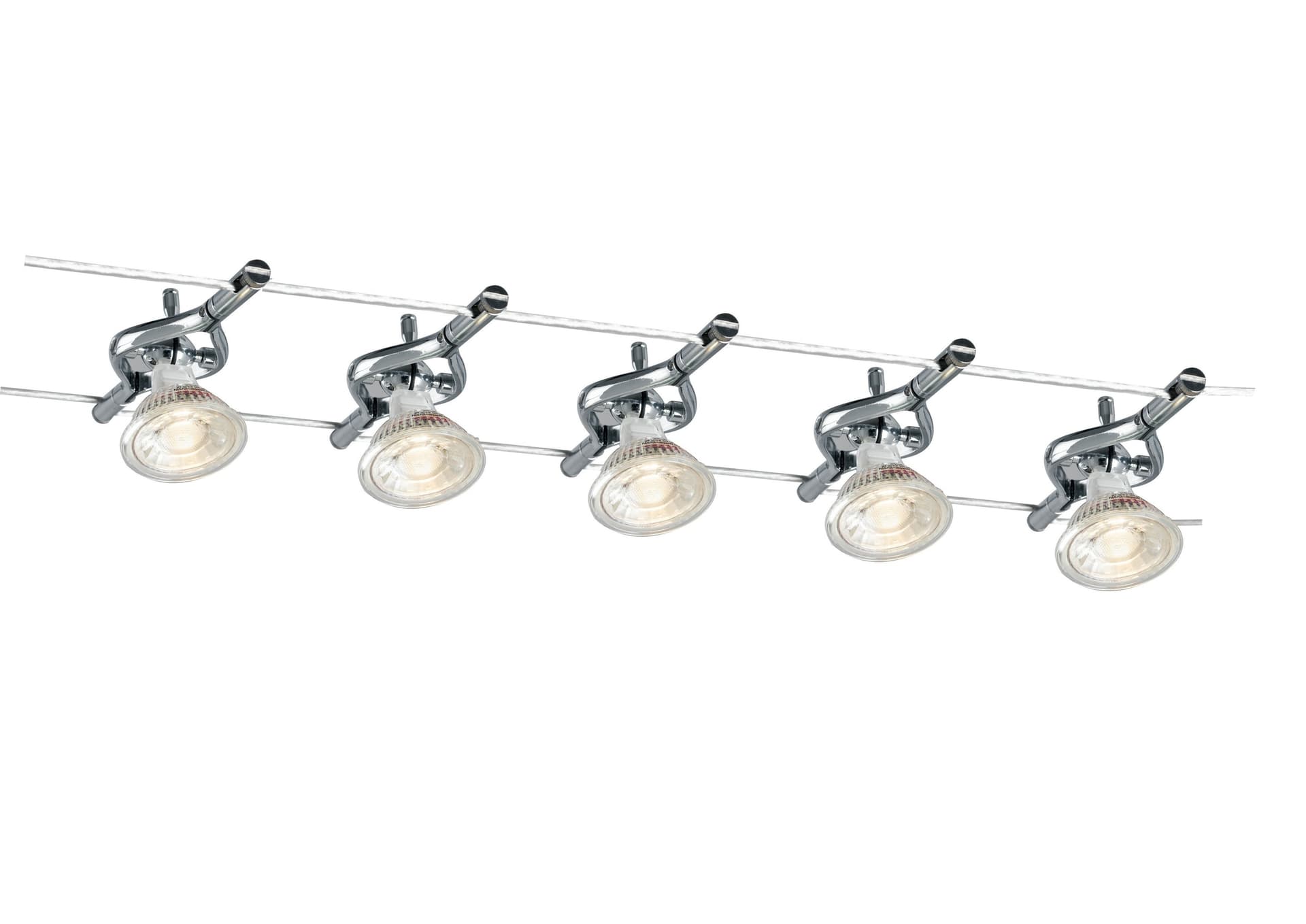 Sistema Cavi tesi METRO per applicazione led illuminazione da soffitto lampade appese 10 mt - 2