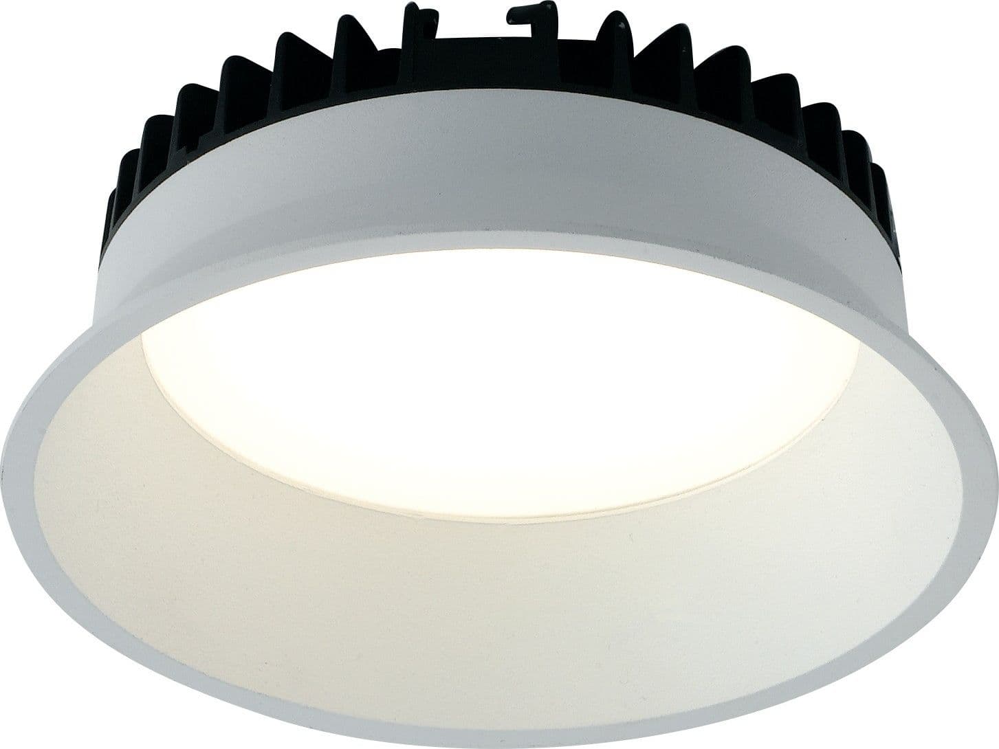 Lampada da incasso tonda in alluminio bianca pressofuso con Led  SMD integrato 4000K- 2700Lm30W - 3