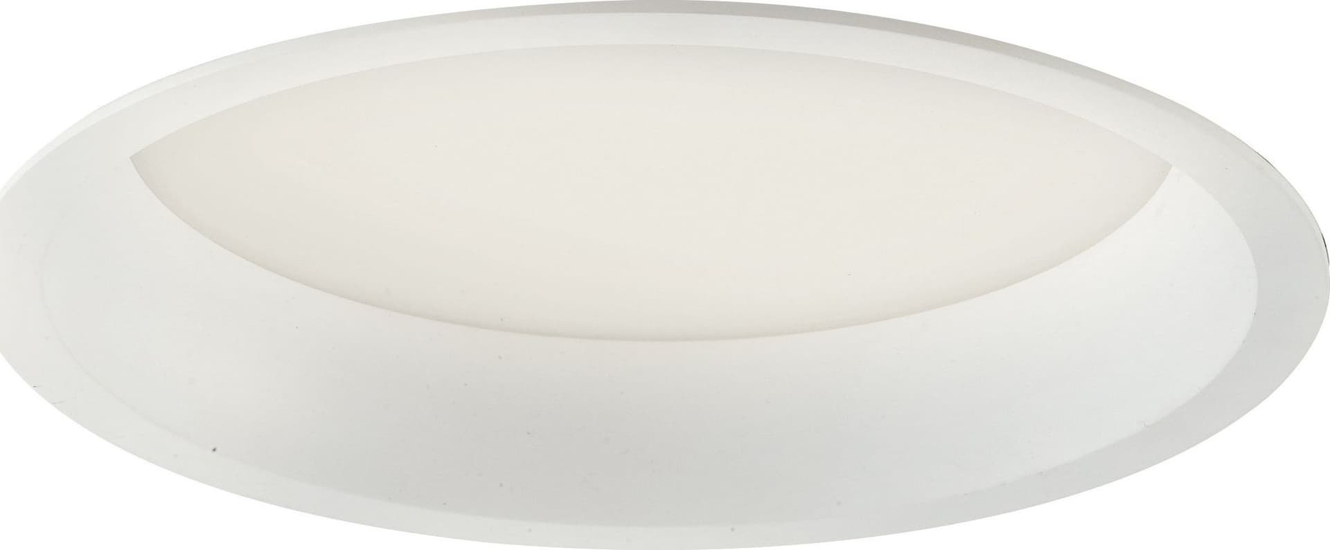 Lampada da incasso tonda in alluminio bianca pressofuso con Led  SMD integrato 5000K- 1600Lm18W
