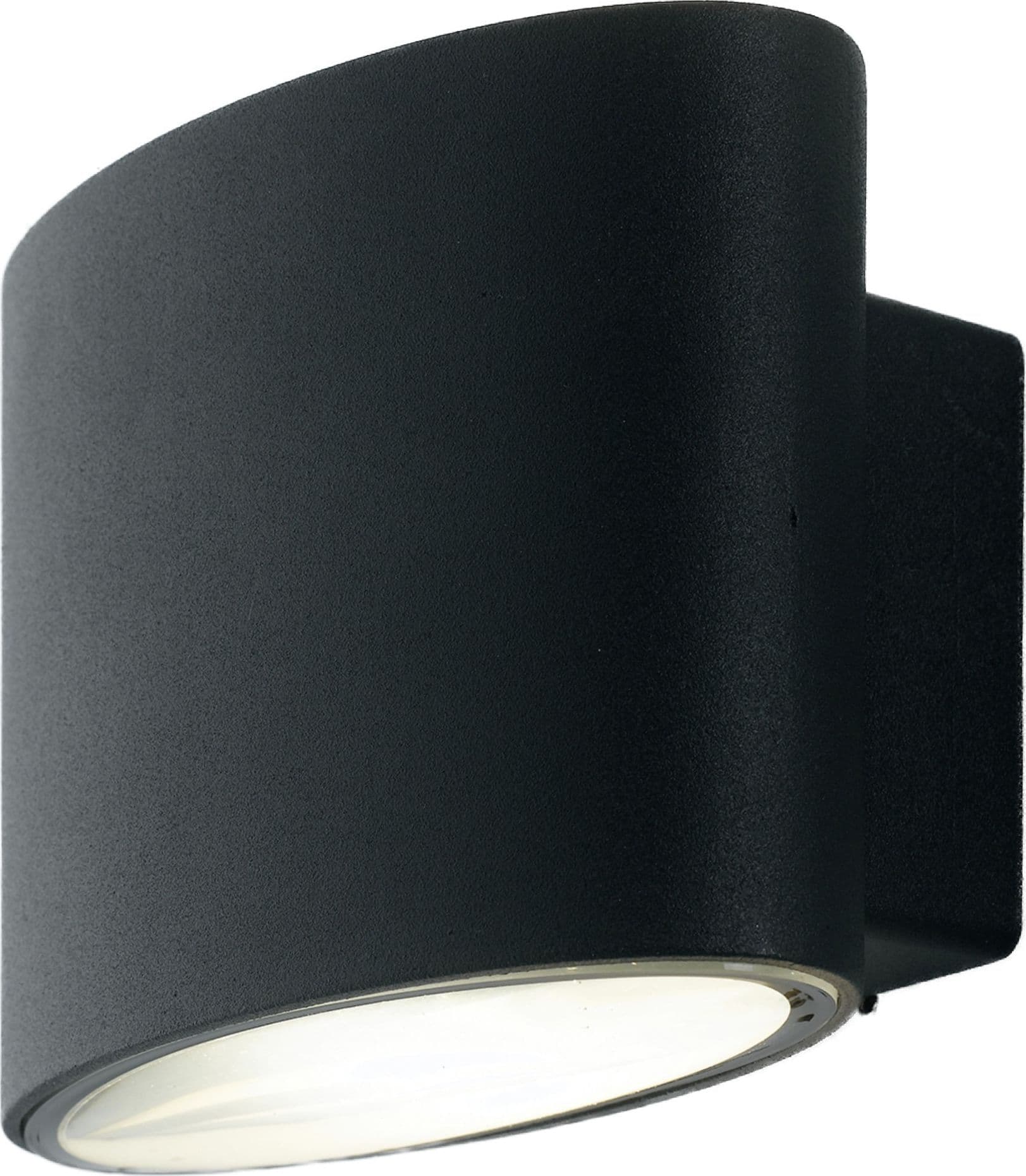 Applique da parete per esterno 2x4w a led a doppia emissione nera Elly