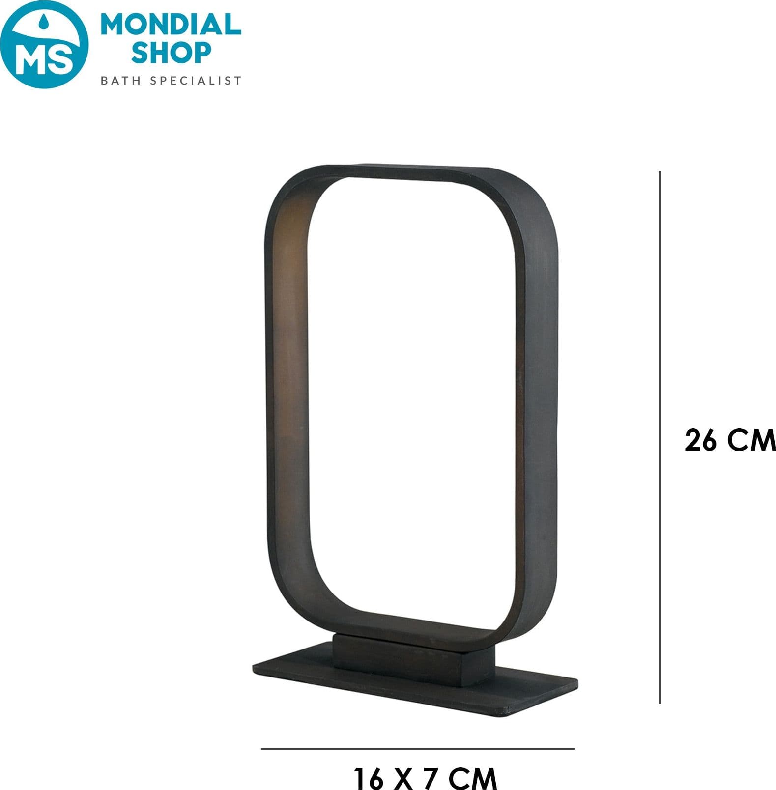 Lampada da Tavolo LED Color Caffè Opaco Lume Cordless Adatto per camere living e uffici 5W - 5