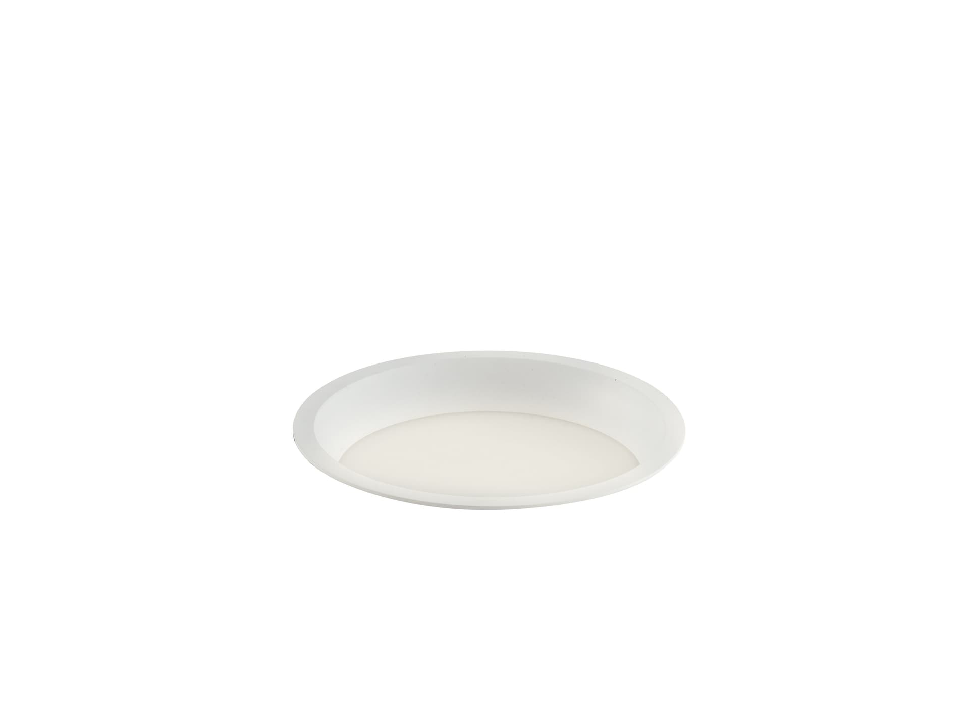 Lampada da incasso tonda in alluminio bianca pressofuso con Led  SMD integrato 3000K- 1500Lm18W