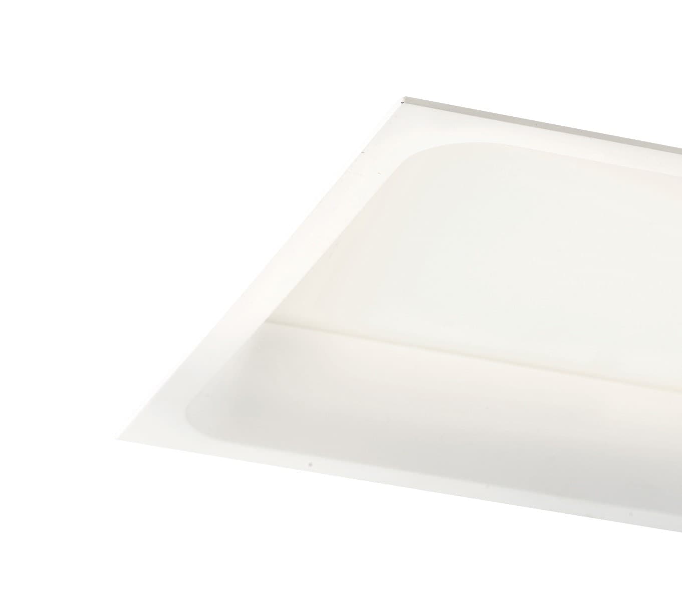 Lampada da incasso quadrata in alluminio bianca pressofuso con Led  SMD integrato 3000K- 2700Lm30W - 3