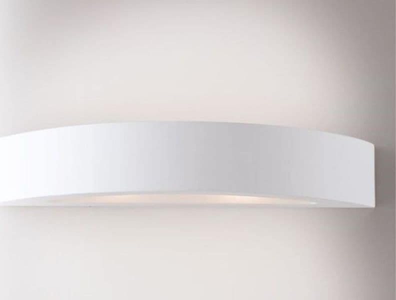 Lampada da Parete In gesso verniciabile Adatta per soggiorni corridoi o camere 2XE14 - 2