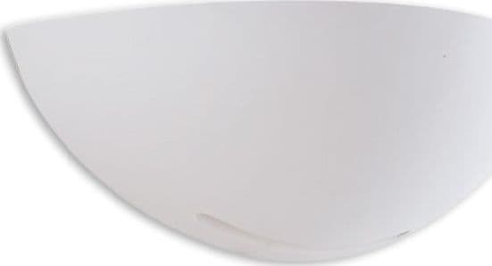 Applique a Mezza Luna in gesso Verniciabile Lampada moderna Adatta per camere e corridoi E27 - 2