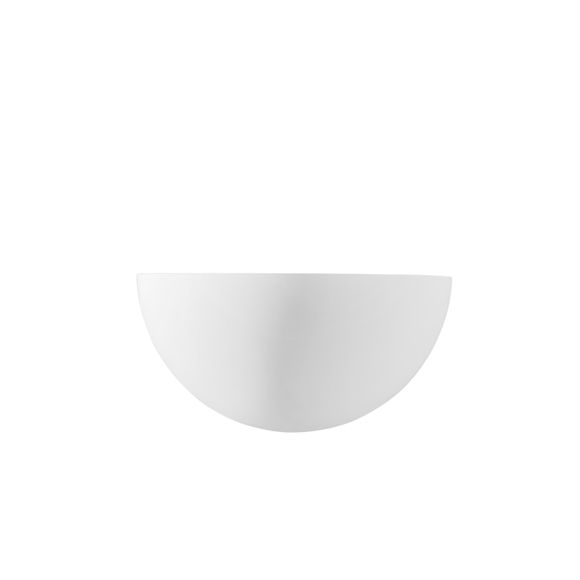Applique in Gesso Verniciabile Semitonda E27 Varie misure - 3