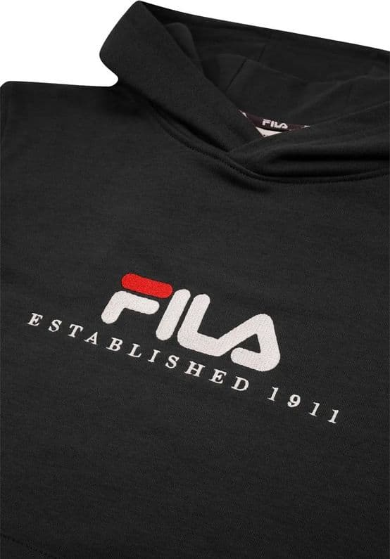 FILA Felpa con Cappuccio Bambino Carisio Regular Logo Vestibilità Regular  Nero - 2
