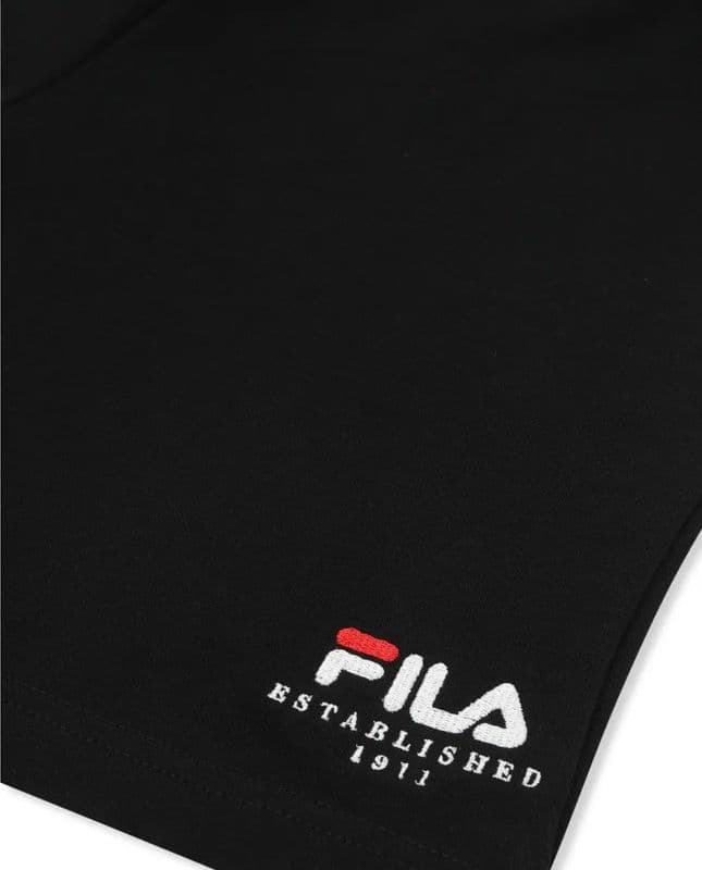 FILA Carisio Regular Logo Sweat Shorts FAT0858 – Pantaloncini in Felpa Ragazzo Nero - 3