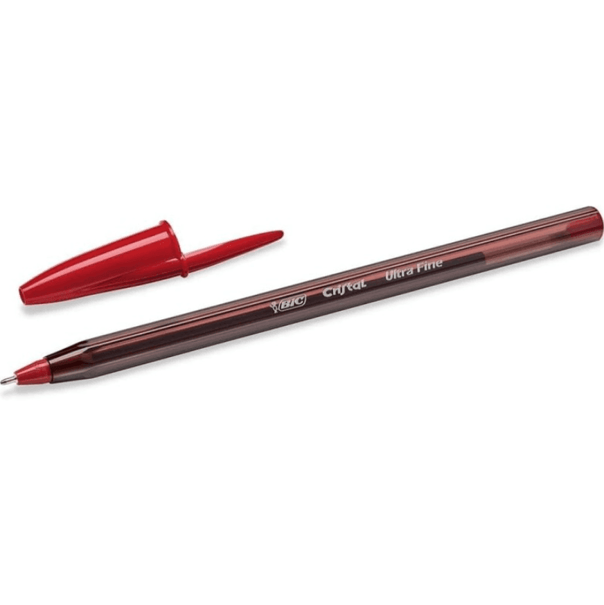 Bic - Penne Bic Cristal Exact Rosso Ultra 0,7 mm fine 20 pz. - 2
