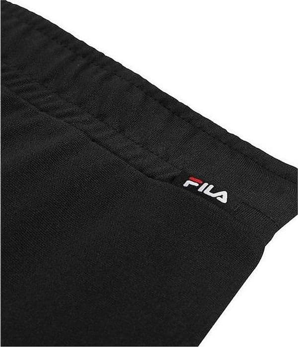 Pantaloncini Uomo Fila Valiversi Graphic Sweat Short Neri, Shorts Sportivi Casual Regular Fit Nero - 3