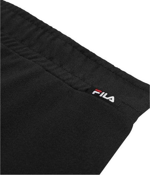 Pantaloncini Uomo Fila Valiversi Graphic Sweat Short Neri, Shorts Sportivi Casual Regular Fit Nero - 3