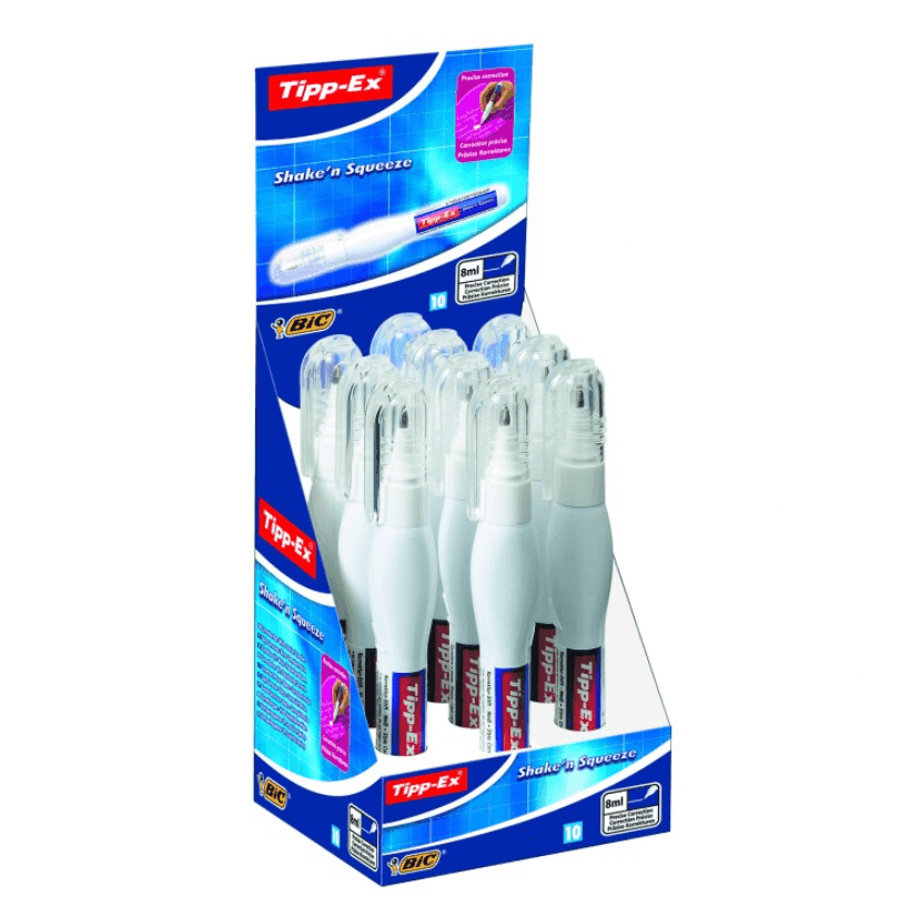 Tipp-Ex - Correttore a Penna Squeezy 8 ml. 10 pz.