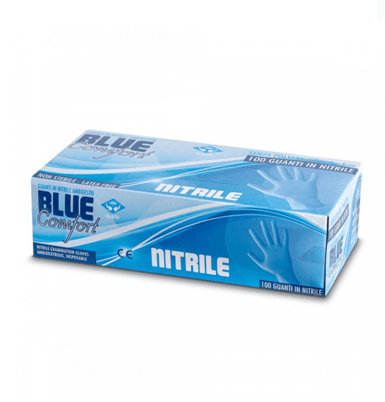 Siam - Guanti monouso in nitrile  Blue Comfort - 100 Pezzi - 2