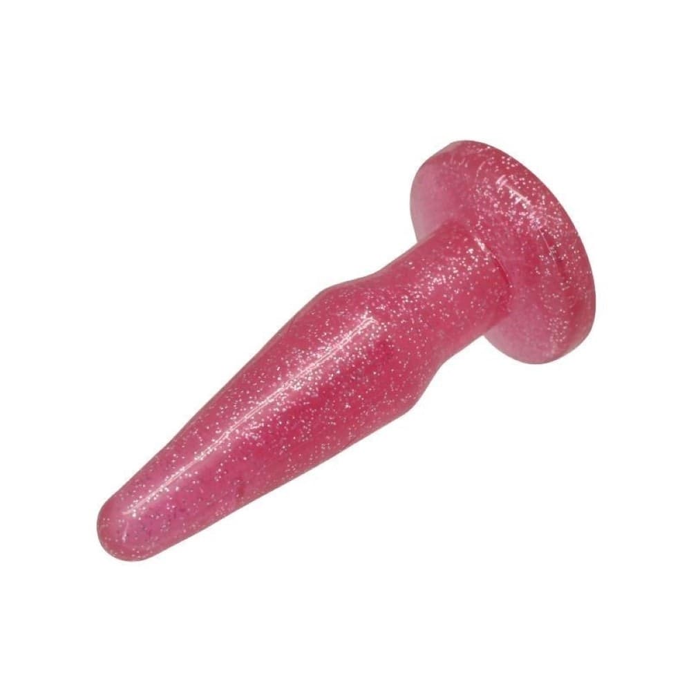 Dildo plug anale Timeless Glitter Plug Rosa S 12,1 cm - 3