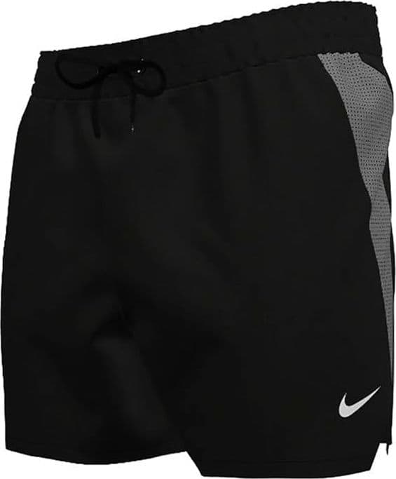 Nike Swim Contend Solid Essentials 5" Volley  Nero-Grigio– Costume Mare Uomo Dri-FIT - 3