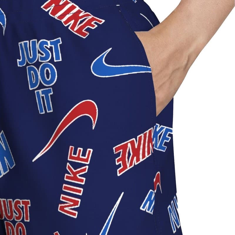 Nike Swim Breaker Multi Print 5" Volley Short Blue – Costume Mare Unisex - 3