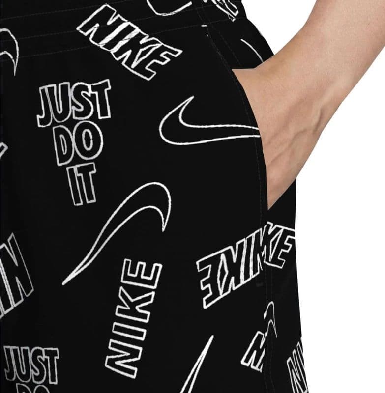 Nike Swim Breaker Multi Print 5" Volley Short Black – Costume Mare Unisex - 3