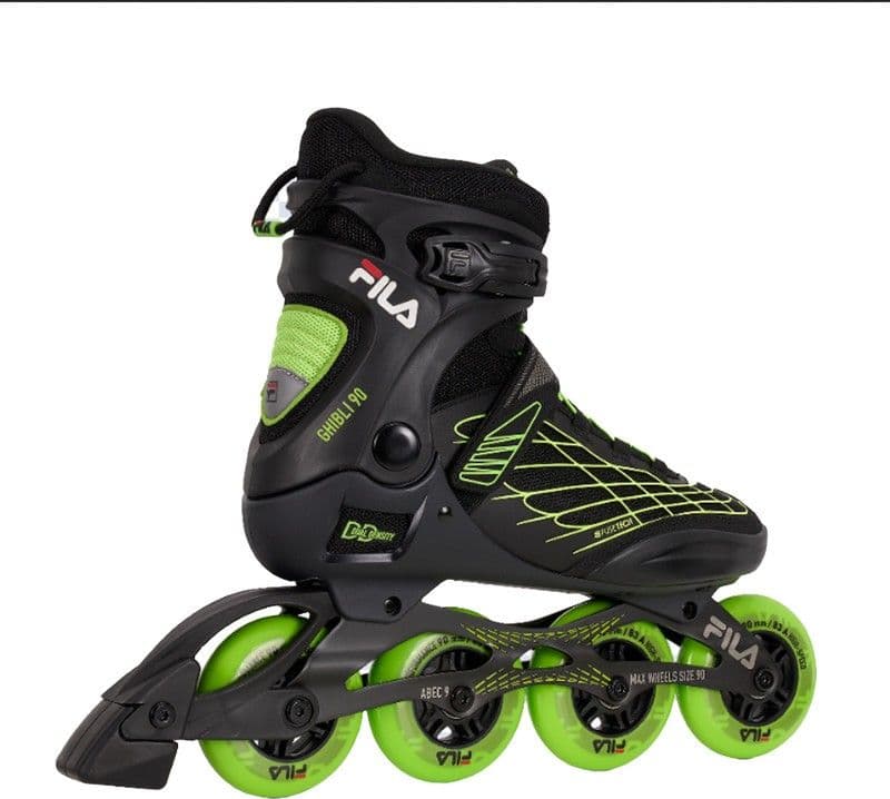 Pattini Inline Uomo FILA GHIBLI 90 – Comfort, Velocità e Ventilazione Air Flow Black/Lime - 2