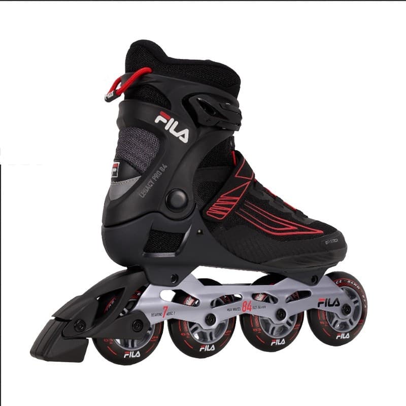 Pattini Inline FILA Legacy Pro – 84 mm BLCK/RED/GREY ABEC 7 Fitness Leggeri e Maneggevoli - 3
