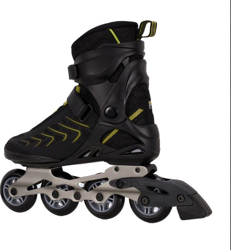 Pattini Inline FILA Legacy Pro 80 – Versatili, Evolutivi 80 mm ABEC 5 BLACK/LIME - 2