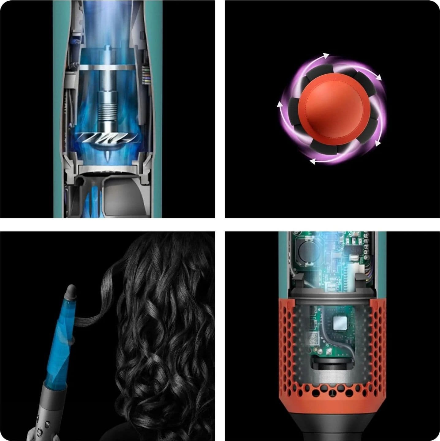 Dyson Airwrap i.d. Multistyler Caldo Nero, Rosa 1300 W 2,68 m - 3