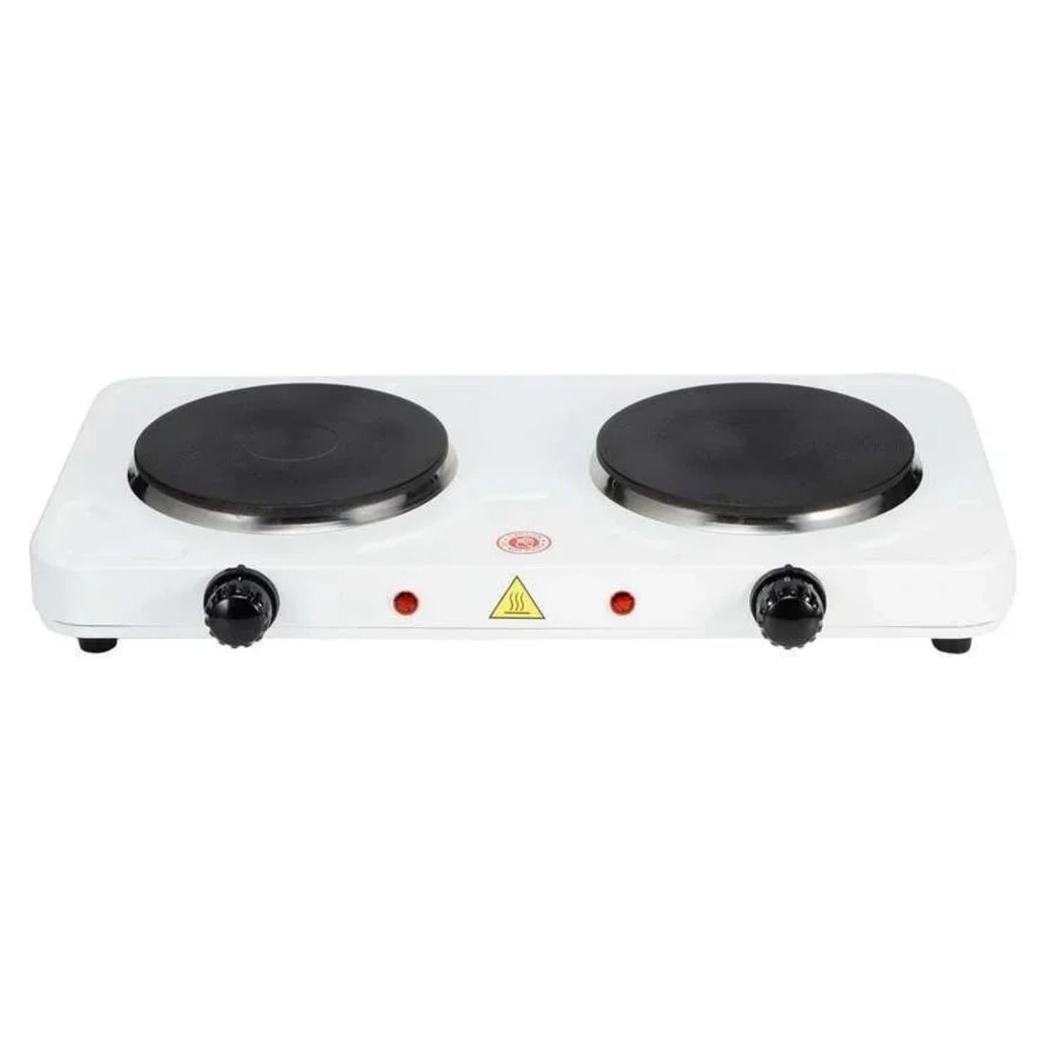 Fornello Elettrico Hercules 2500W - Piastra Ø185mm 1500W & Ø155mm 1000W con Termostato e Indicatore - 4
