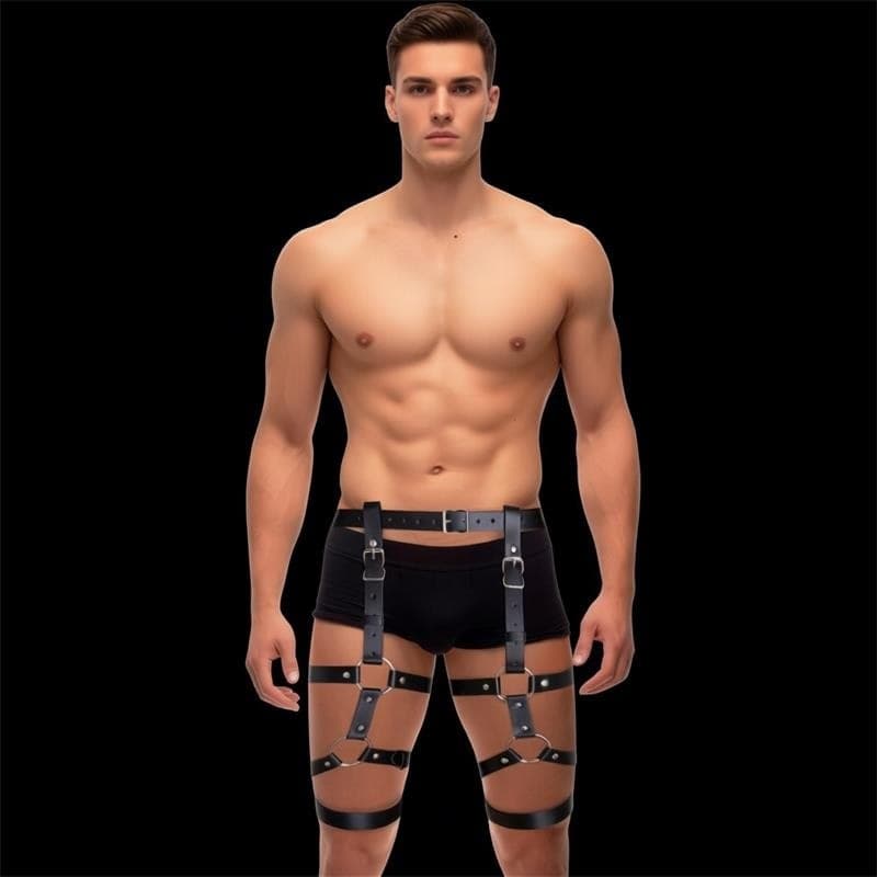 Imbracatura Bondage per gambe e vita Fabian, regolabile dalla linea BDSM IntoYou - 2