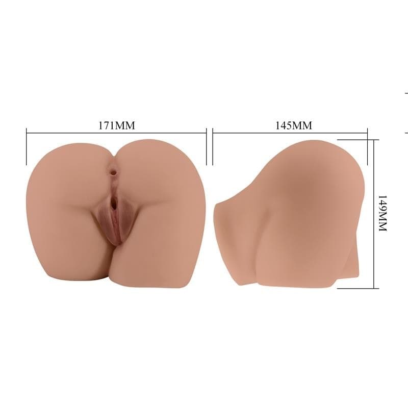 CRAZY BULL - BERNACE ASS VIBRATORE CON VAGINA REALISTICA E ANO CARNE TELECOMANDO - 13