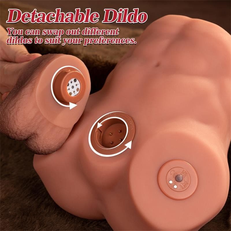 Jonah Semi Torso Con Dildo Vibrante by Xise - 7