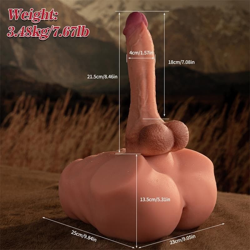 Jonah Semi Torso Con Dildo Vibrante by Xise - 10