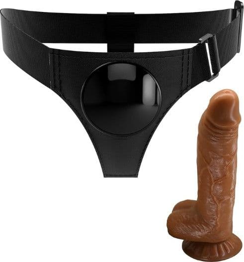 Slip con Imbracatura Harness Briefs Michael Strap-On 7.0" - 4