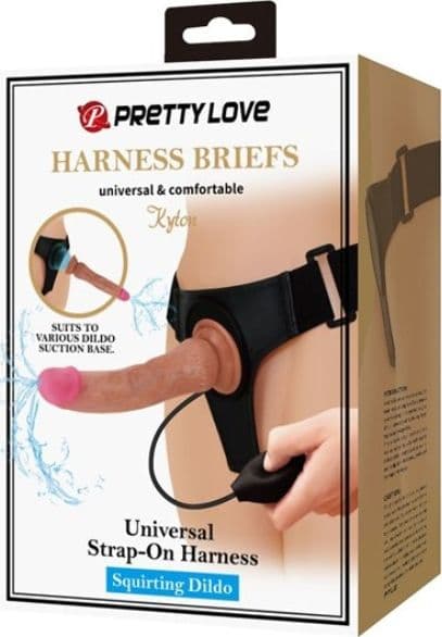 Imbracatura Harness Briefs Kyton Strap-On Dildo Squirting