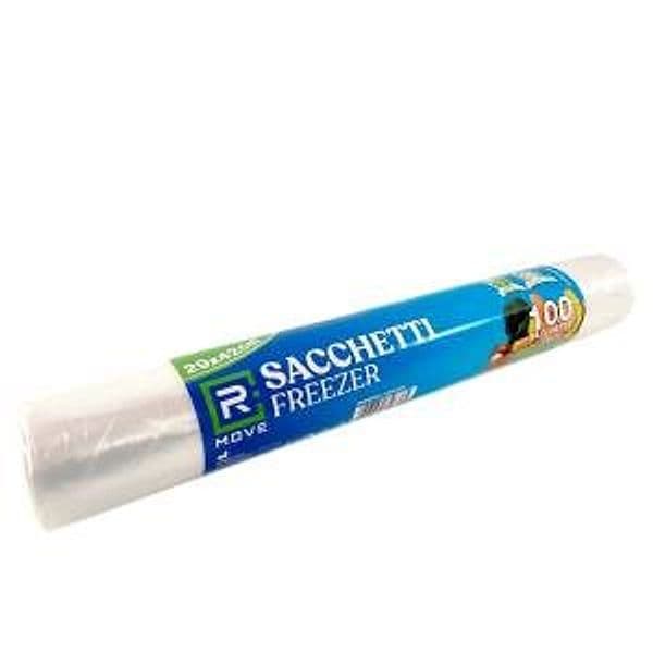 1 Rotolo da 100 Sacchi Freezer 29x42cm Trasparenti RMOVE - 2