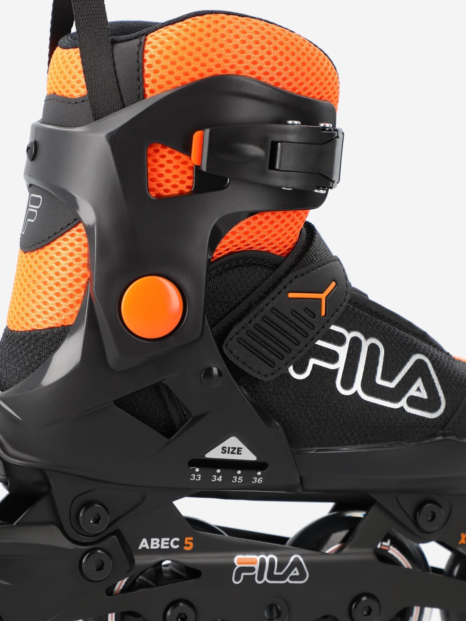 Pattini Inline FILA X 2.0 Junior Regolabili – Resistenti e Facili da Usare BLACK/ORANGE - 3
