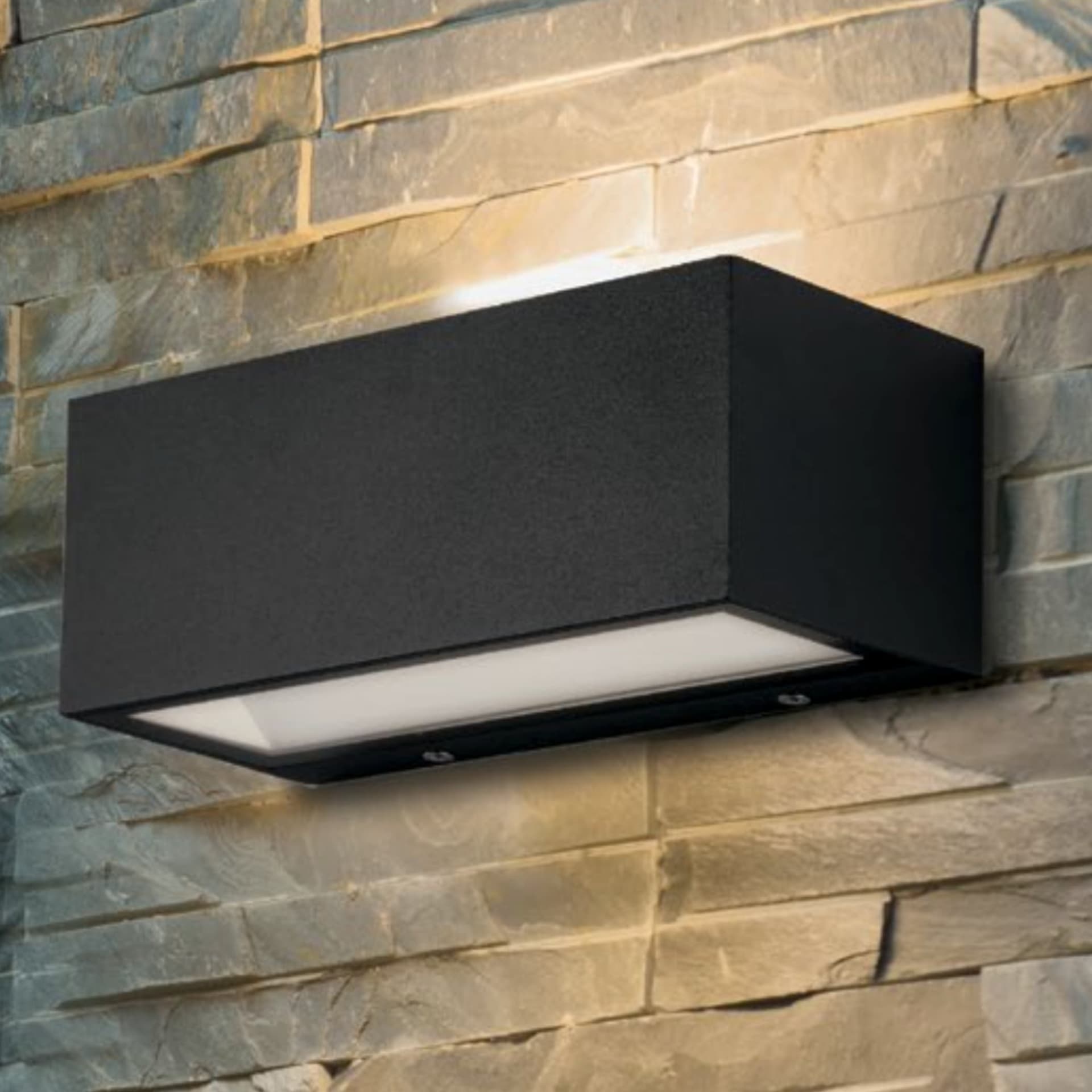 Applique da parete per esterno 40W a led a doppia emissione antracite Box - 3