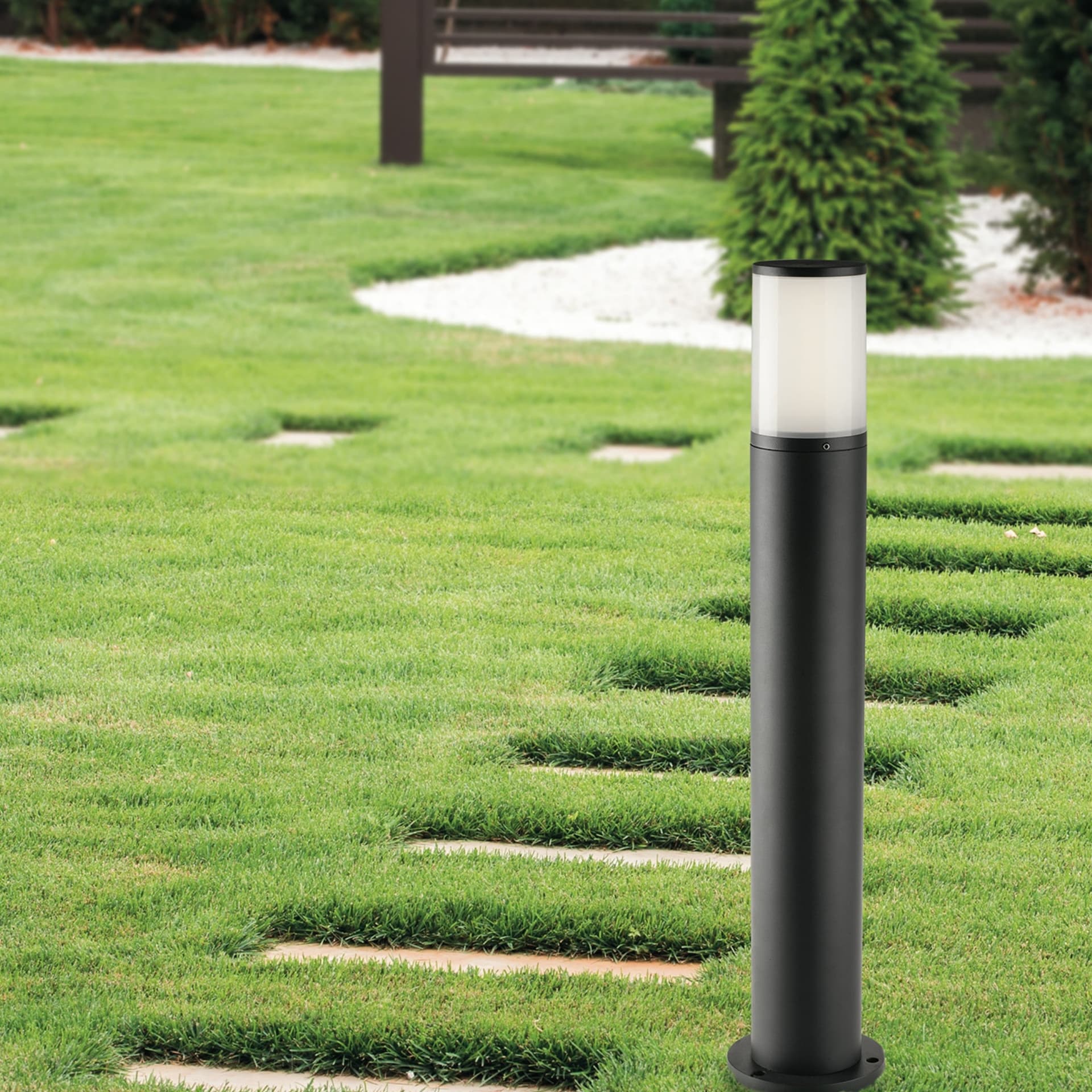 Palo luce per esterno 13W a led antracite Explorer - 3