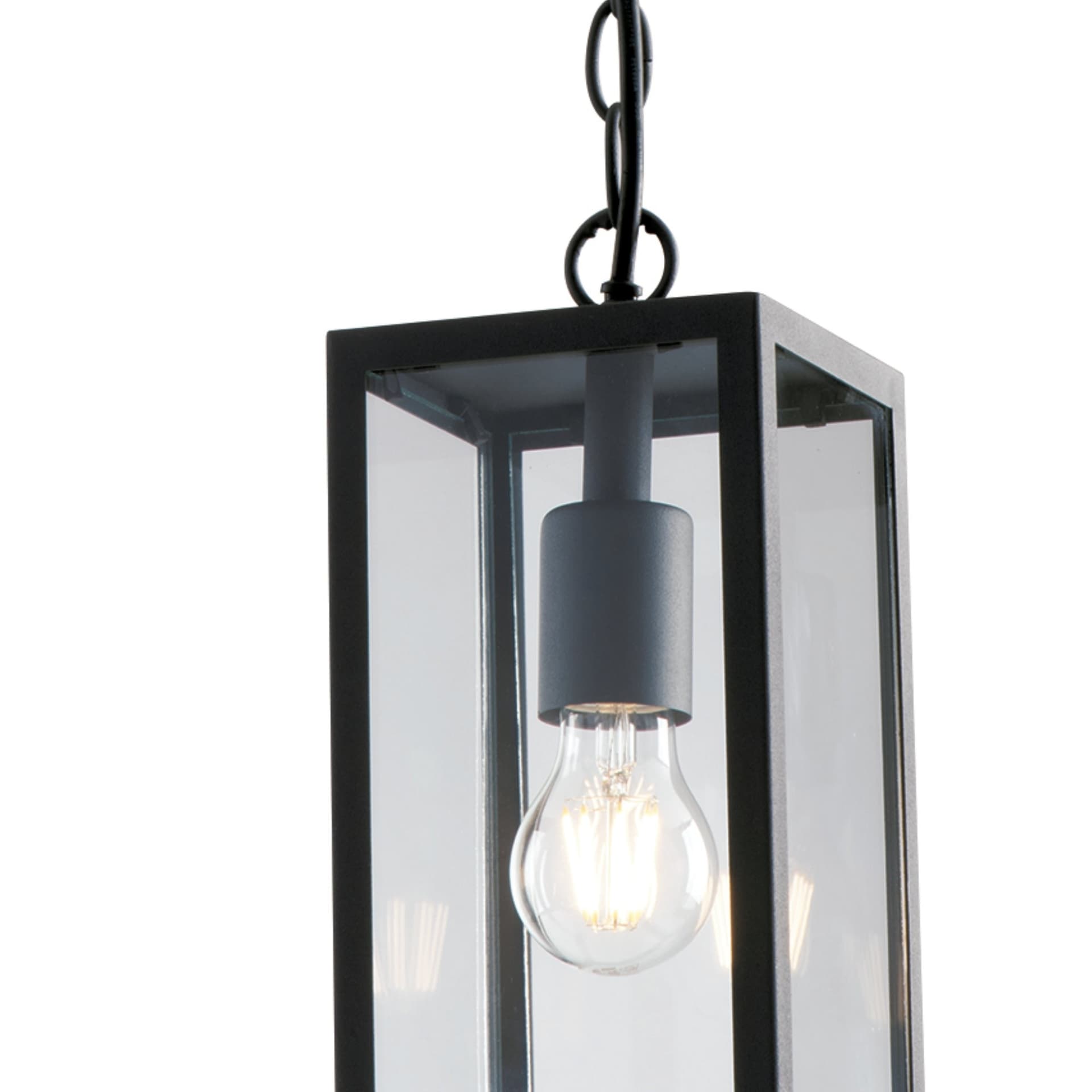 Lampadario a sospensione 60W E27 antracite Gastly - 3
