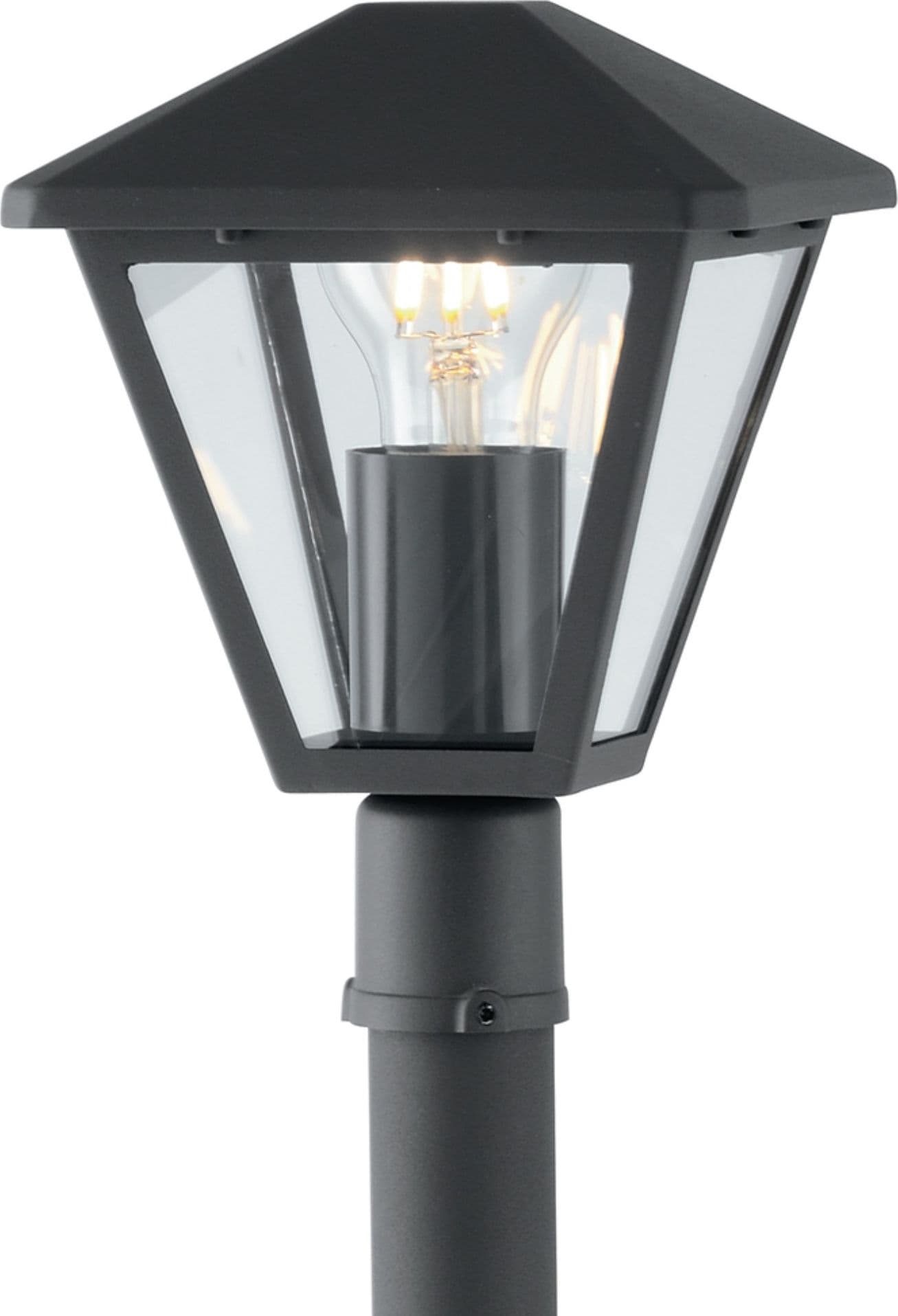 Paletto luce da esterno 60W E27 antracite Libresque - 3