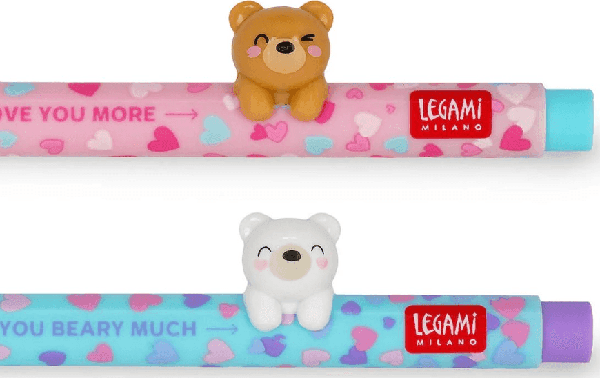 Legami - Set di 2 Penne Gel - Beary in Love Limited Edition (CPPSET1) - 3