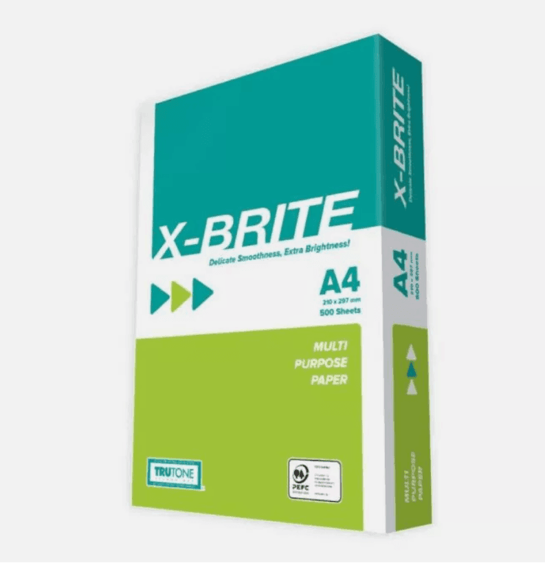 XBrite - Carta per ufficio, Formato A4, 75 gr, Confezione da 5 risme da 500 Fogli - 2