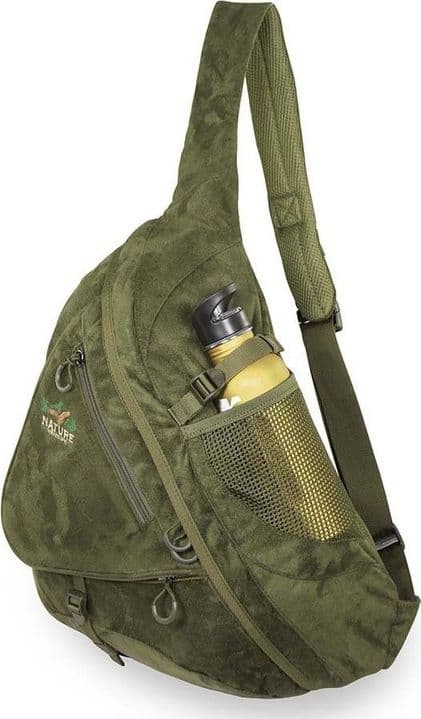 Marsupio monospalla da caccia Suede 26,Verde 26 litri - 2