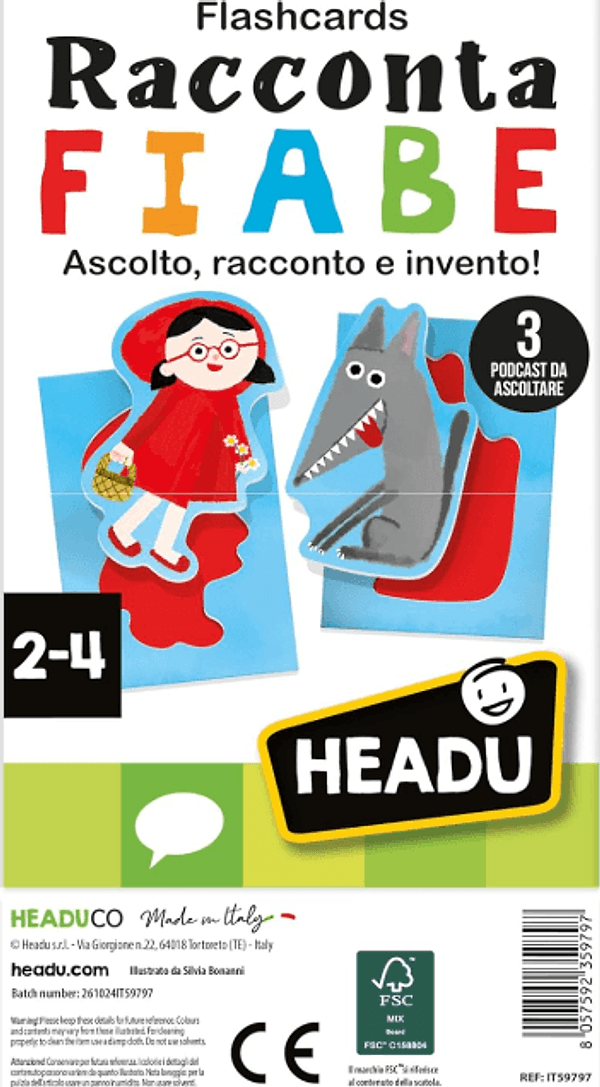 Headu Flashcards Raccontafiabe Ascolto, racconto e invento! (2/4 Anni) - 2