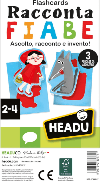 Headu Flashcards Raccontafiabe Ascolto, racconto e invento! (2/4 Anni) - 2