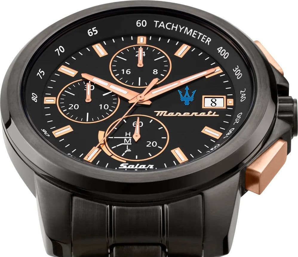 Maserati Successo – Orologio Uomo Solar Acciaio Gun Cronografo (R8873645001) - 3