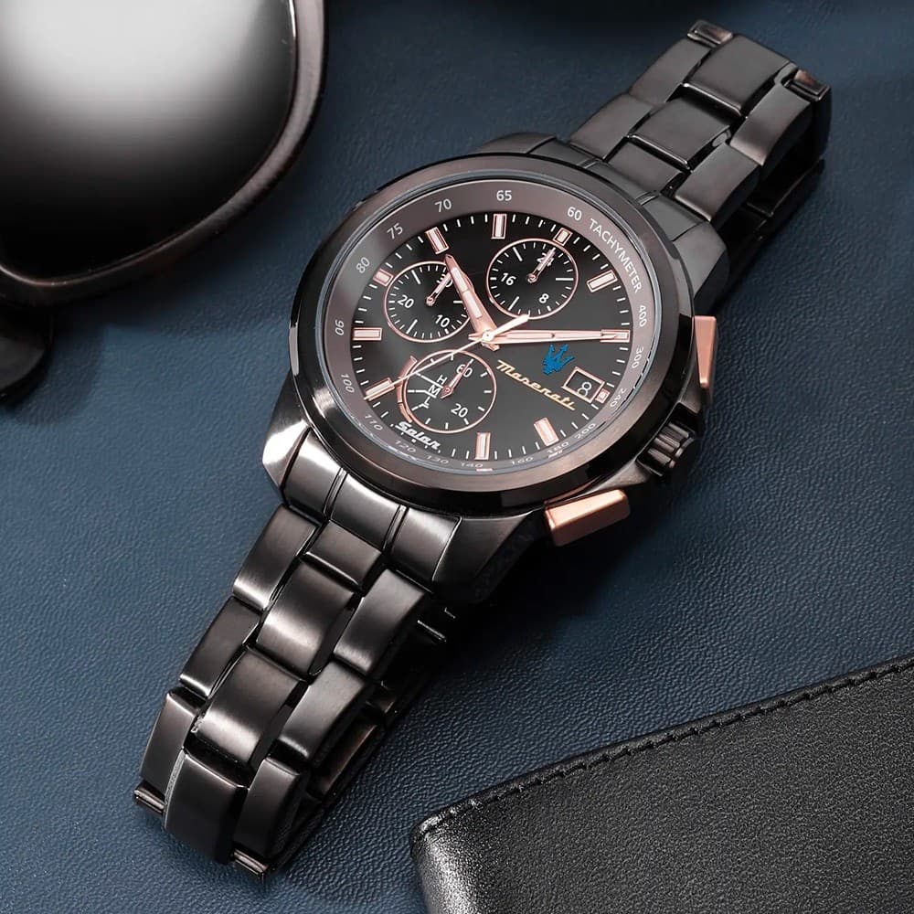 Maserati Successo – Orologio Uomo Solar Acciaio Gun Cronografo (R8873645001) - 6