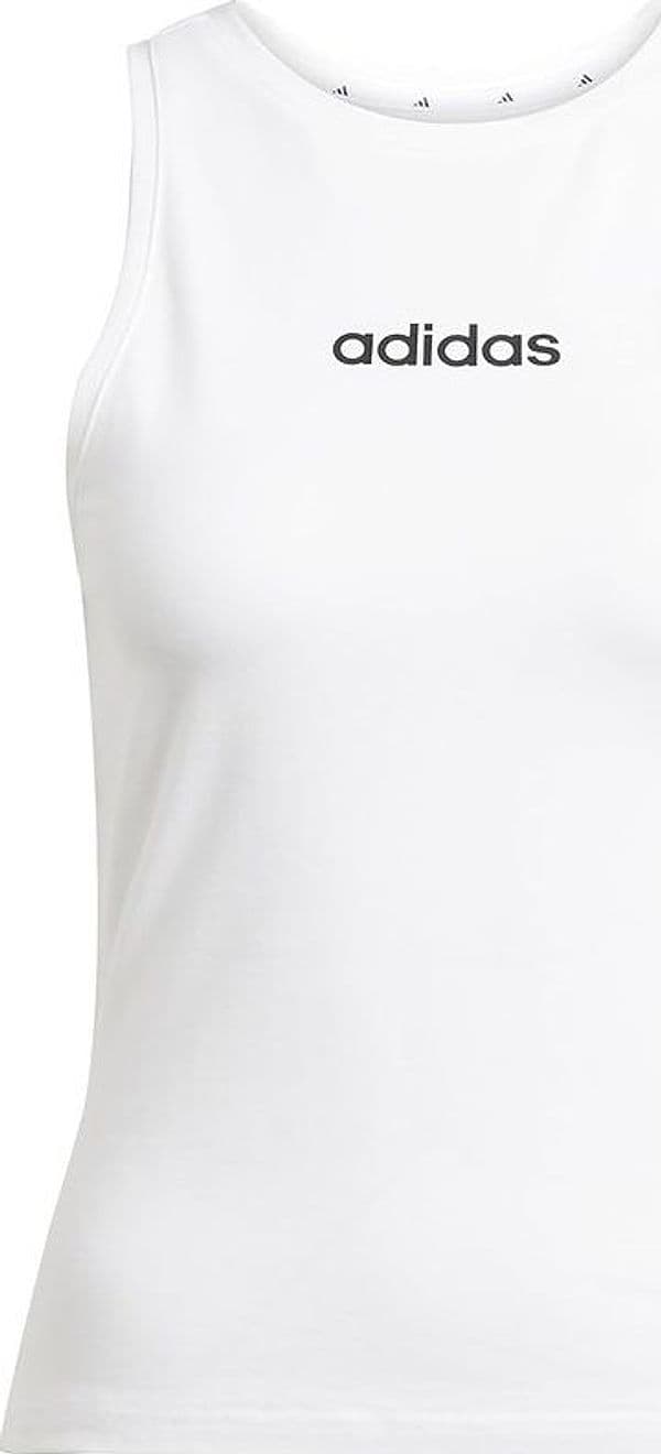 adidas top Essentials Linear donna colore bianco